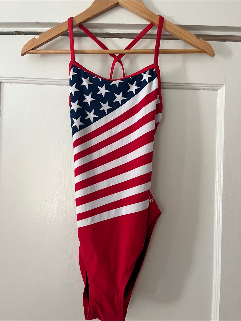TYR Red, White & Blue Stars One-Piece Swim Suit